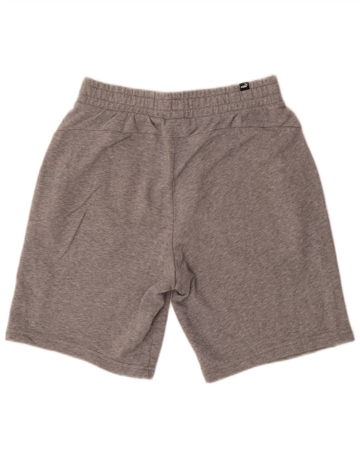 Pantalones cortos deportivos Puma para hombre de algodón gris medio