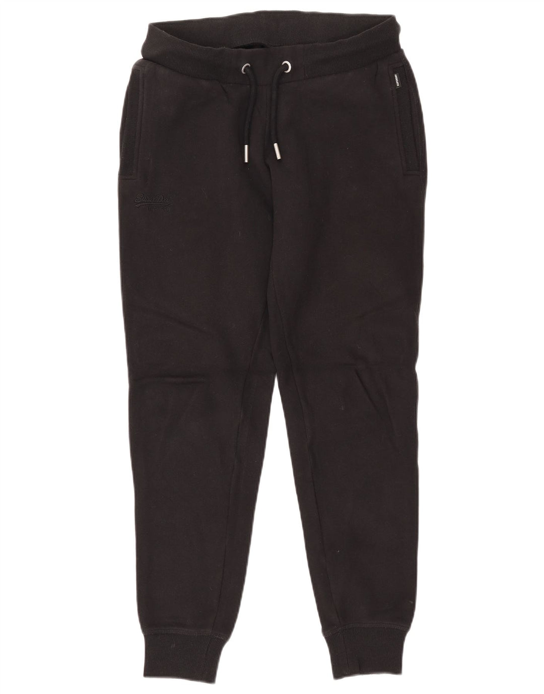 SUPERDRY Pantalones de chándal para mujer Joggers UK 12 Medium Black Cotton