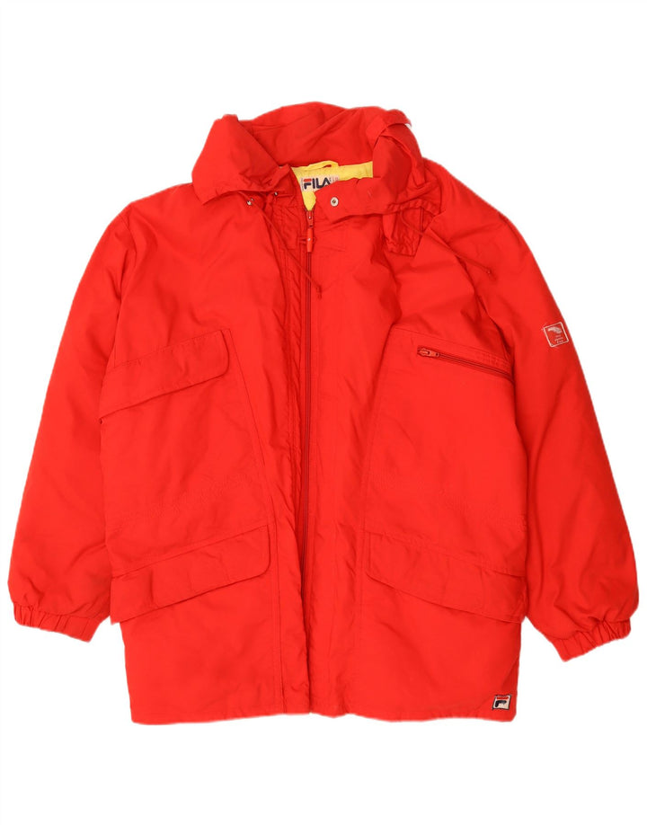 Fila Chaqueta acolchada holgada para hombre IT 48 Medium Red