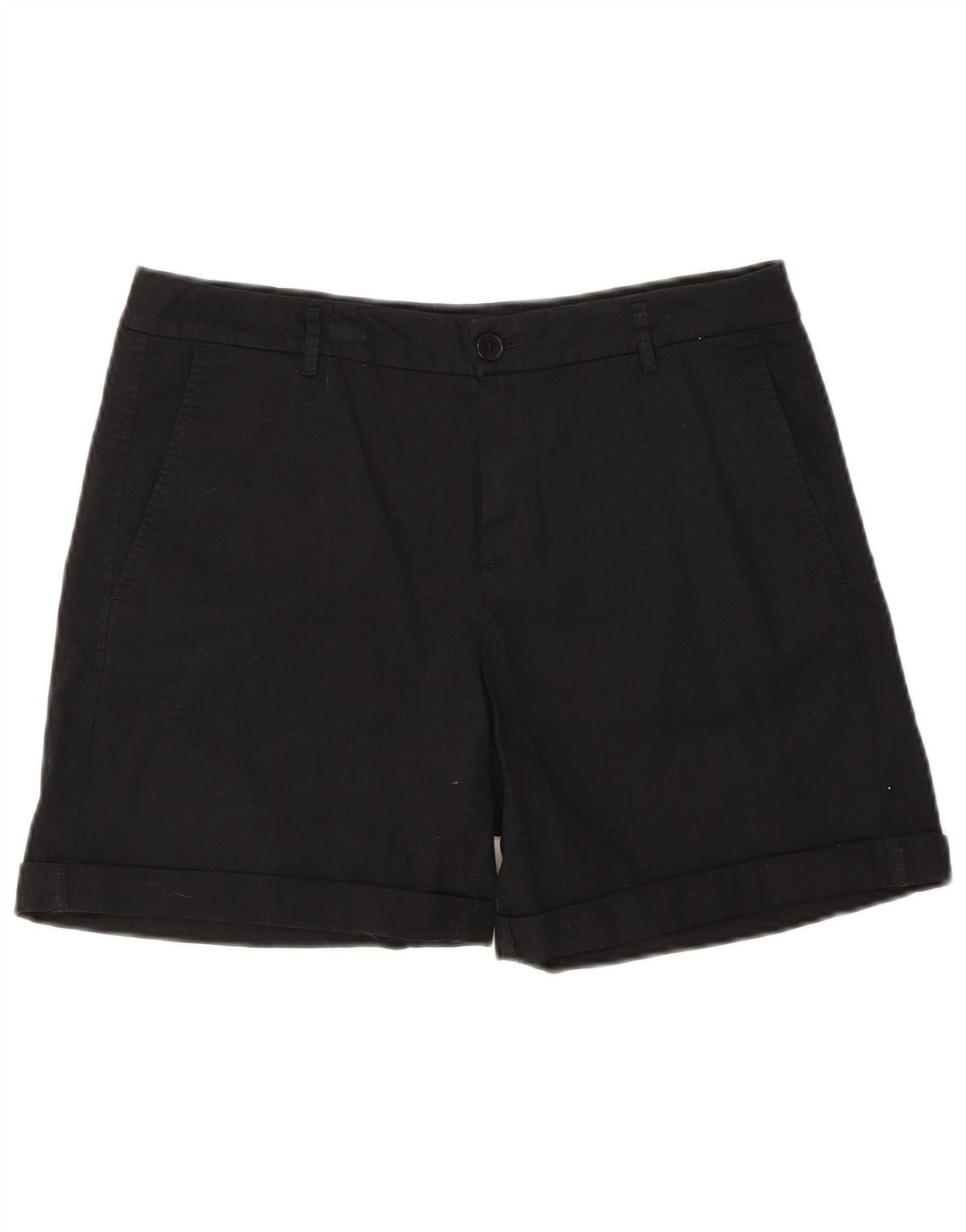 Benetton Pantalones Cortos Chinos Mujer UK 40 Medium W32 Negro