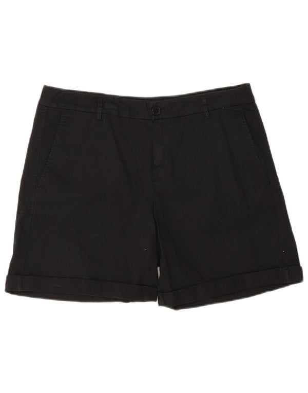Benetton Pantalones Cortos Chinos Mujer UK 40 Medium W32 Negro