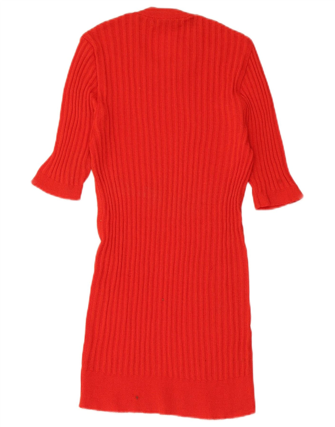 VINTAGE Blusa de punto para mujer Top UK 8 Pequeño Rojo