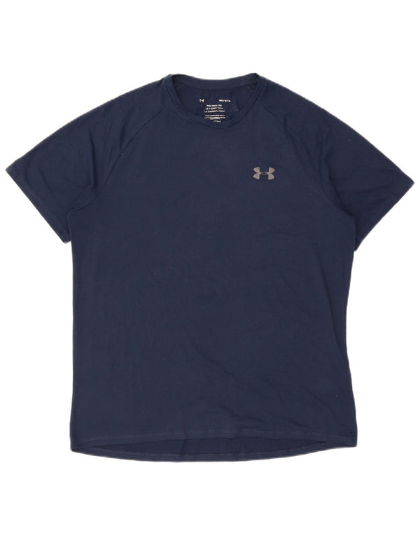 UNDER ARMOUR Camiseta para hombre Top Medium Azul marino Poliéster