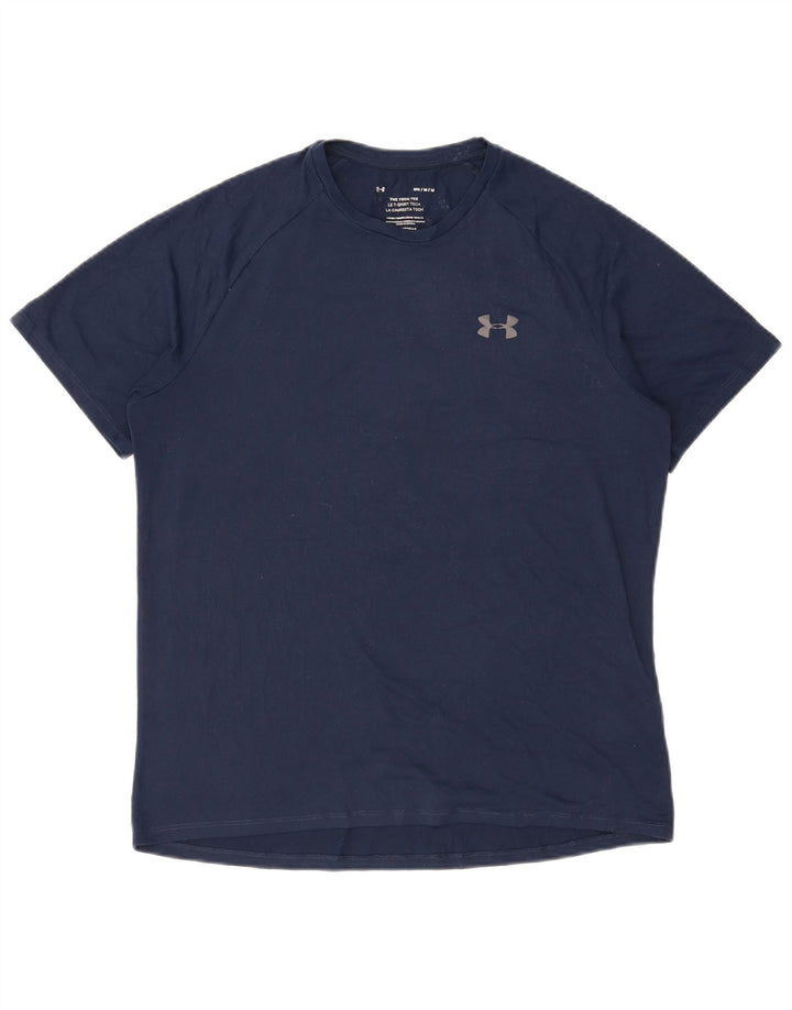 UNDER ARMOUR Camiseta para hombre Top Medium Azul marino Poliéster