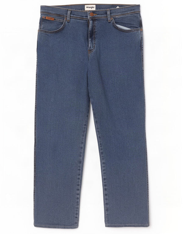 Wrangler Vaqueros Rectos Texas Para Hombre W36 L29 Algodón Azul