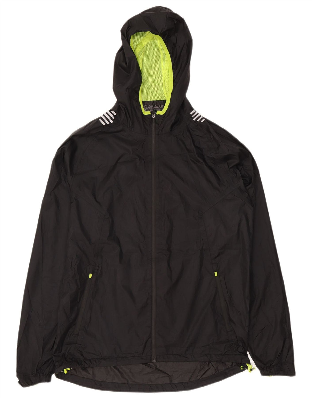Chaqueta impermeable con capucha para hombre Mountain Warehouse UK 38 Mediano Negro Poliéster