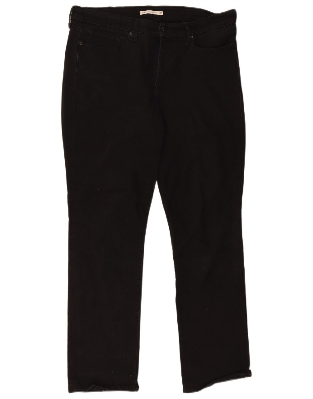 LEVI'S Mujer 314 Shaping Straight Jeans W33 L30 Negro