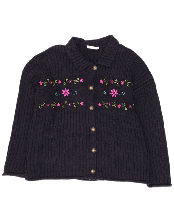 Marks & Spencer Suéter tipo cárdigan St. Michael para niña 13-14 años Azul marino