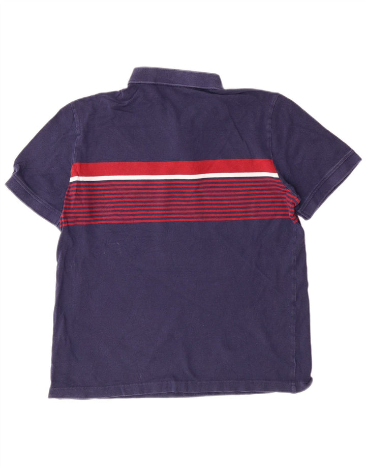 Polo PUMA para hombre con bloques de color azul marino mediano