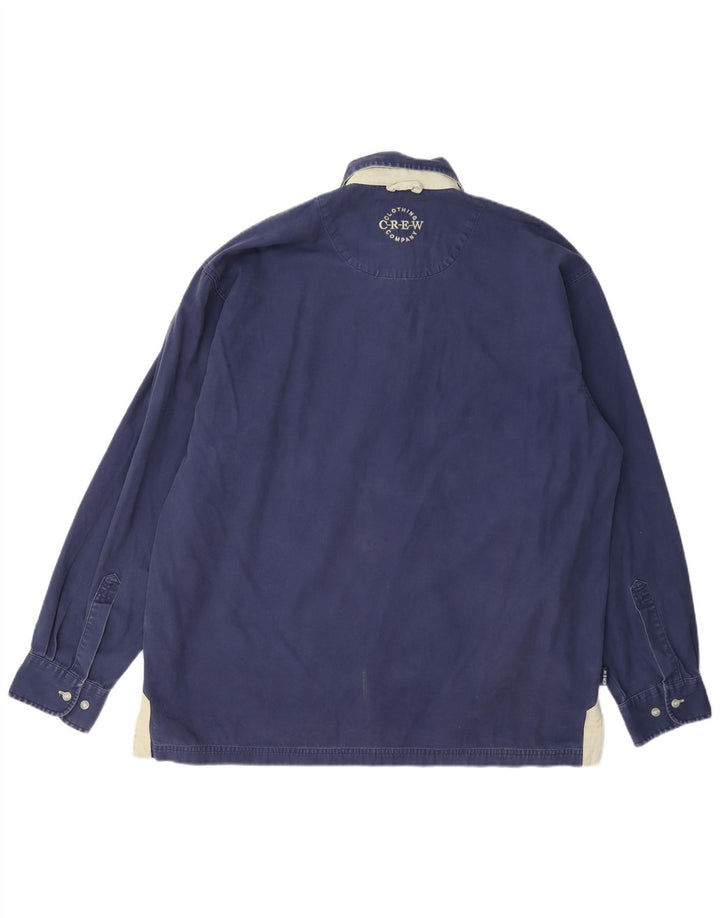 Crew Clothing - Jersey para hombre, talla grande, algodón azul marino