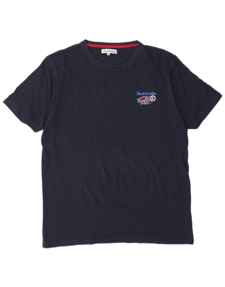 RENATO BALESTRA Camiseta Mujer Top 2XL Azul Marino Algodón