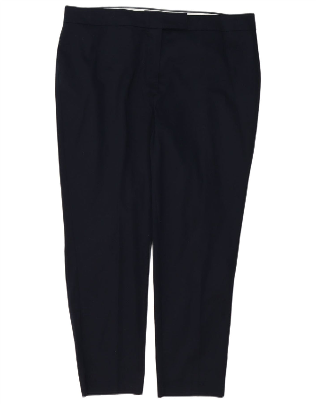 MARKS & SPENCER Pantalones informales ajustados para mujer UK 40 Large W36 L26 Azul marino