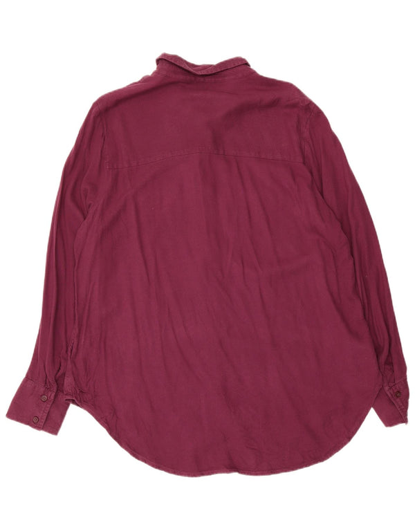 Marks & Spencer Blusa para mujer UK 44 Large Viscosa púrpura