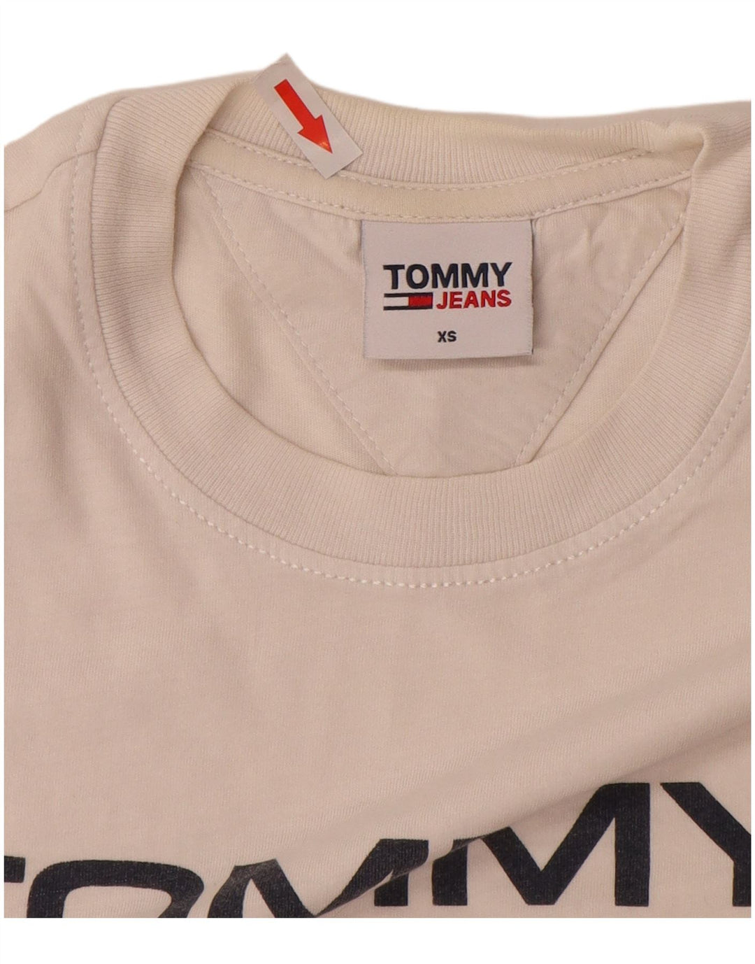 Tommy Hilfiger Camiseta gráfica para hombre Top XS Blanco