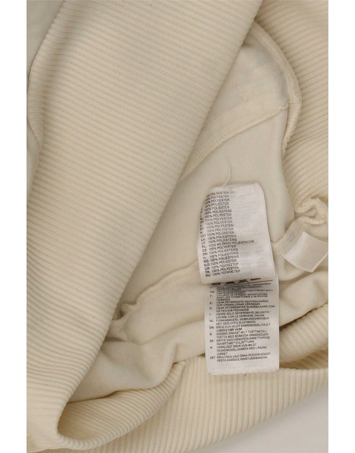 Adidas - Chaqueta de chándal gráfica para mujer, talla 14, color blanco apagado