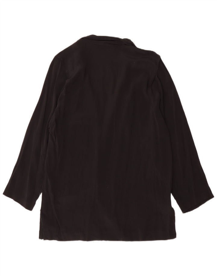 Donna Enrica Chaqueta Blazer de 2 Botones para Mujer UK 46 Grande Negro