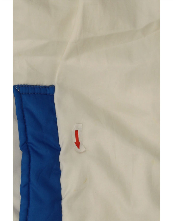 Chaqueta acolchada vintage para hombre Reino Unido 42 XL Bloque de color azul