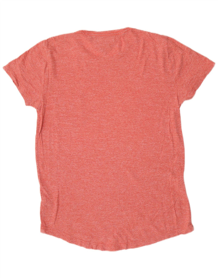 Tommy Hilfiger Camiseta para hombre Top Medium de algodón moteado rojo