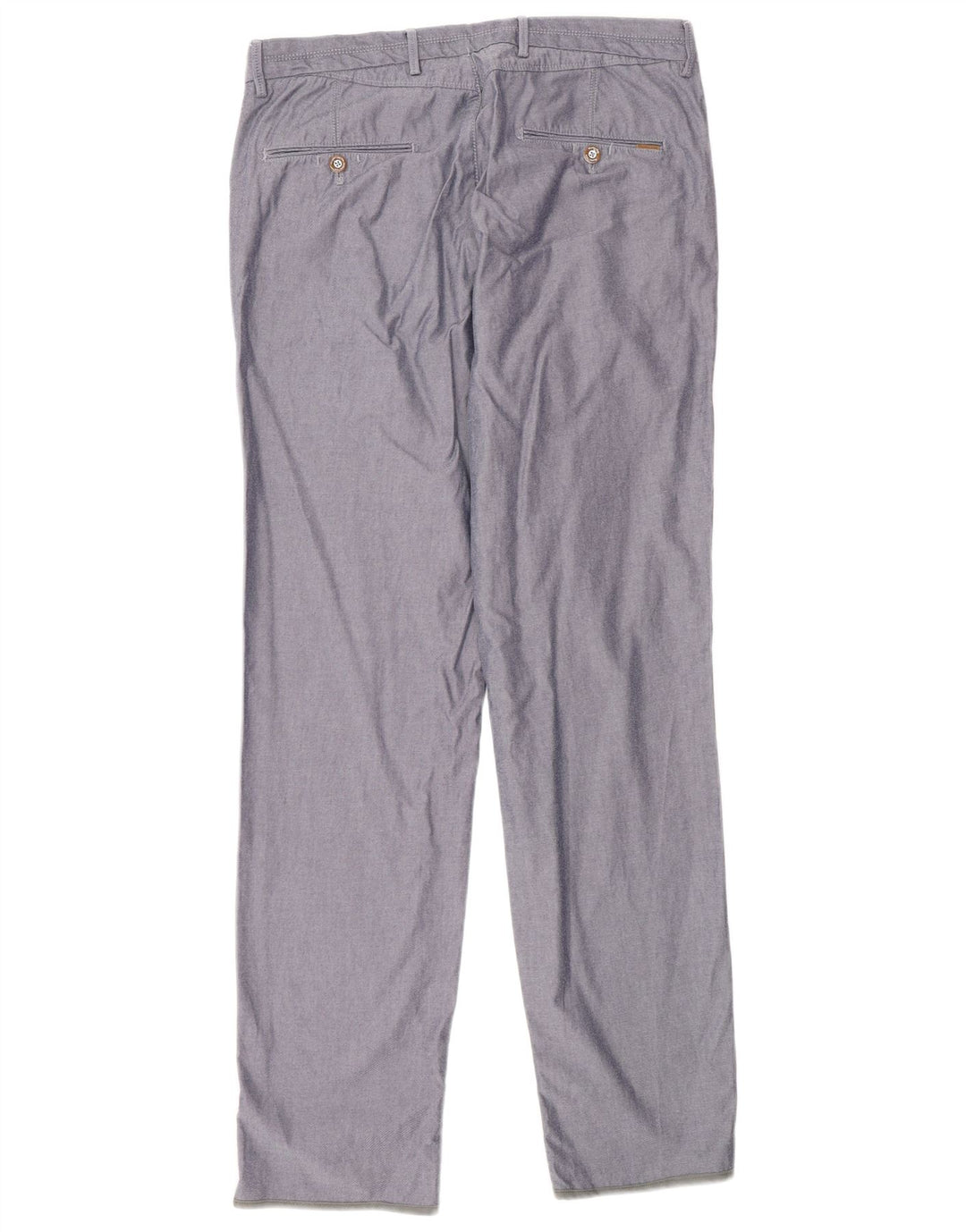Massimo Dutti Pantalón Chino Recto Hombre EU 40 Medium W31 L32 Gris