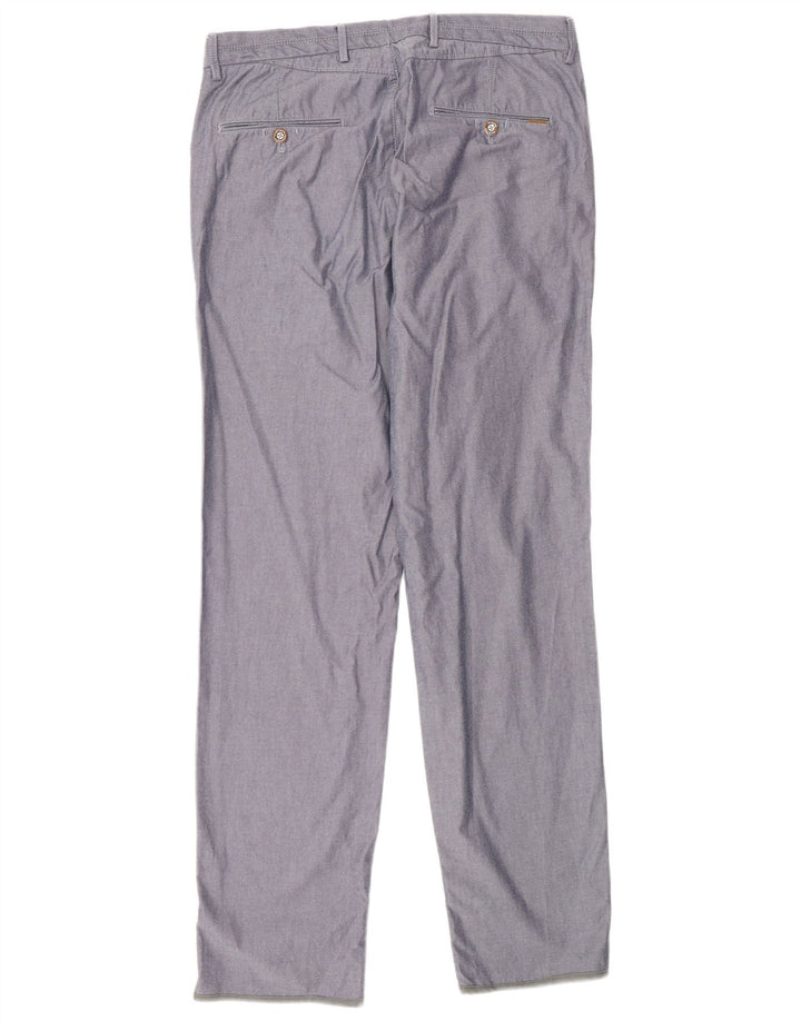 Massimo Dutti Pantalón Chino Recto Hombre EU 40 Medium W31 L32 Gris