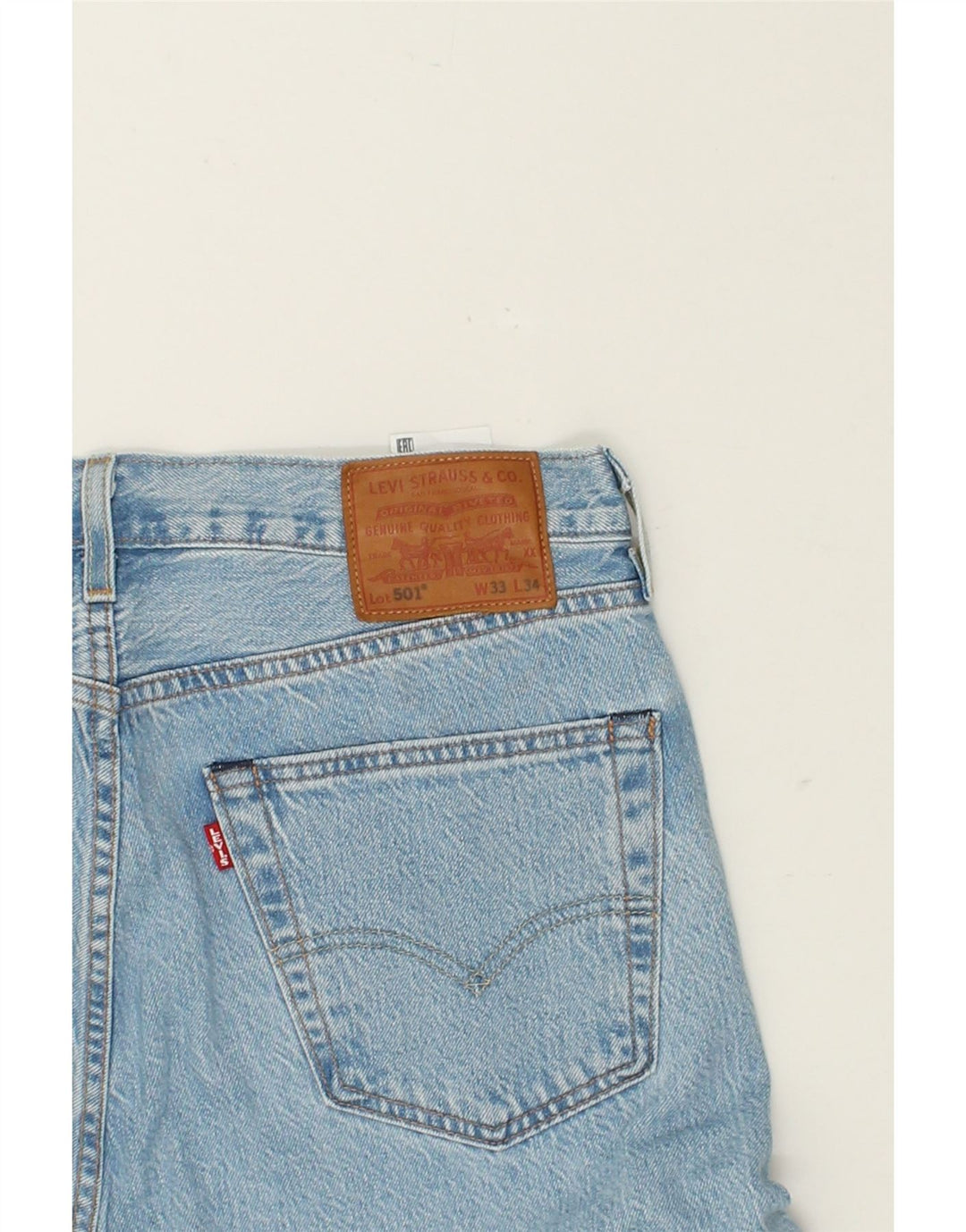 LEVI'S Jeans rectos 504 para hombre W33 L32 Algodón azul