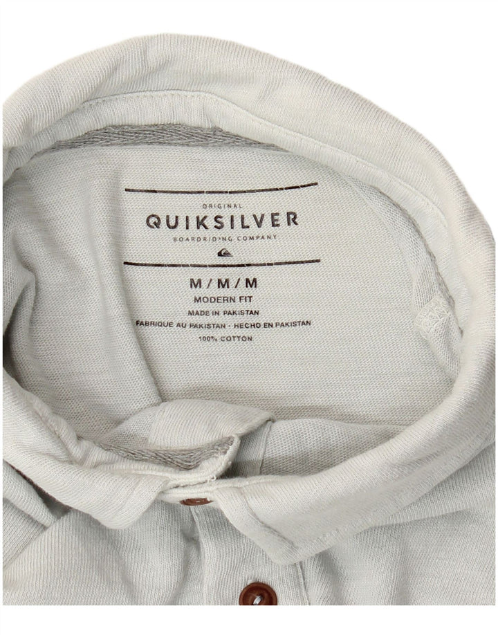 QUIKSILVER Polo de ajuste moderno para hombre de algodón gris medio