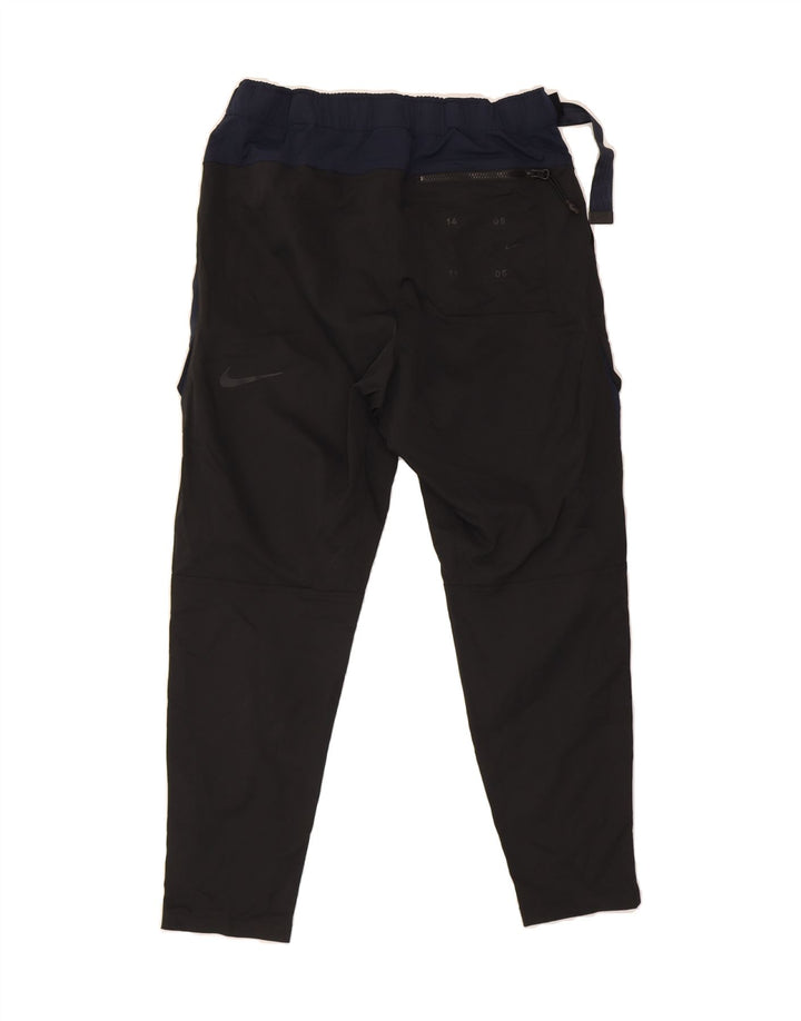 NIKE Pantalón cargo cónico para hombre mediano W32 L27 negro color block