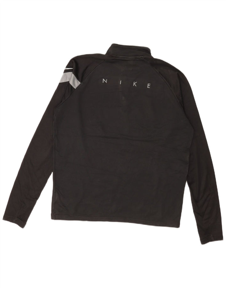 Nike Hombre Dri Fit Graphic Sudadera tipo jersey con bloques de color negro mediano