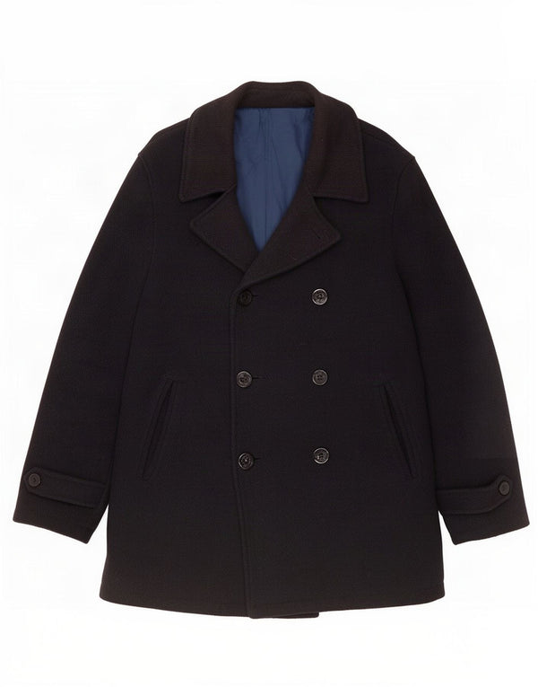 Marks & Spencer Chaquetón para hombre UK 40 Large Lana azul marino