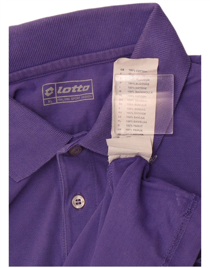 LOTTO Polo Mujer ES 40 XL Algodón Morado