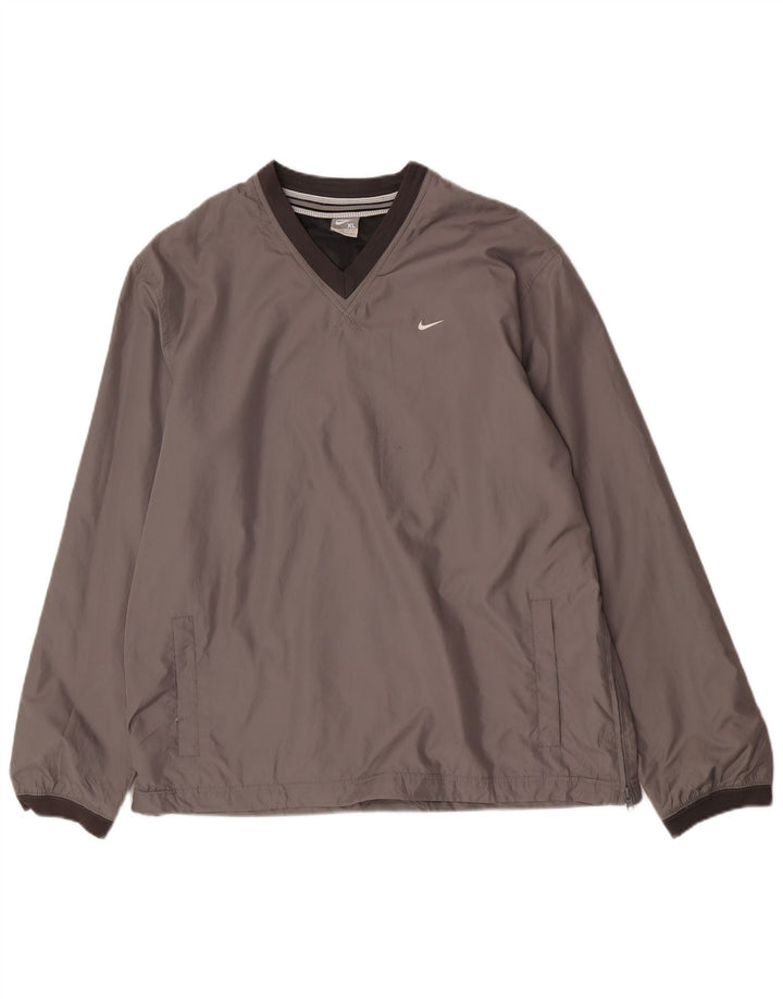 Nike Hombre Jersey Chándal Top XL Gris Poliéster