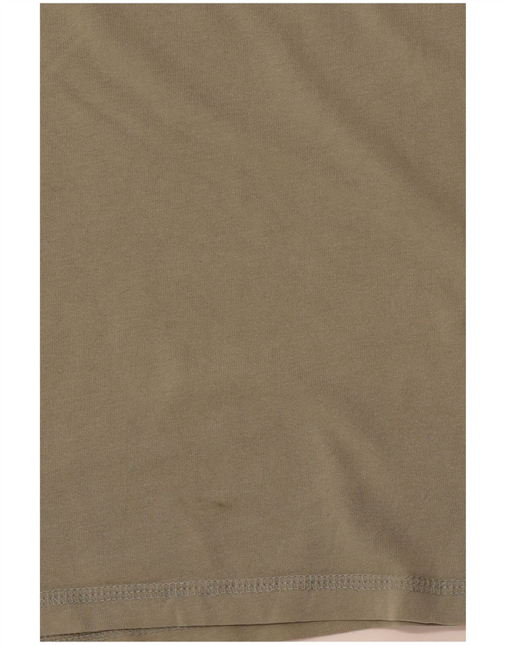 JACK & JONES Hombre Camiseta Top Large Khaki Algodón