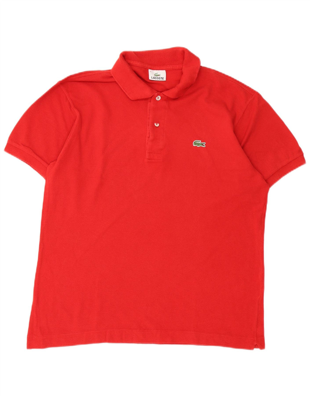 Polo Lacoste para hombre talla 4 mediano algodón rojo
