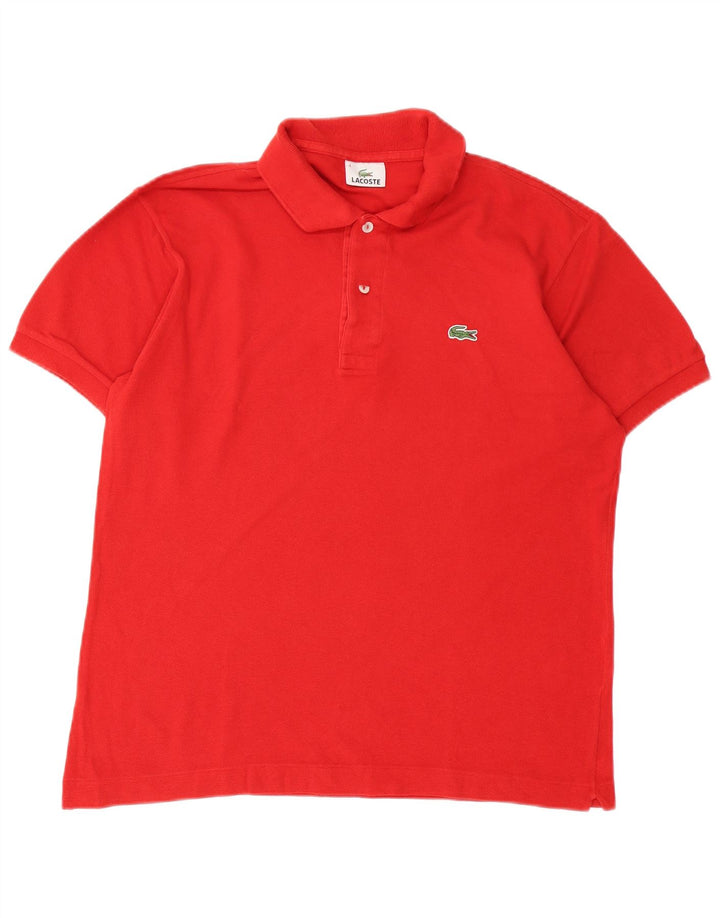 Polo Lacoste para hombre talla 4 mediano algodón rojo