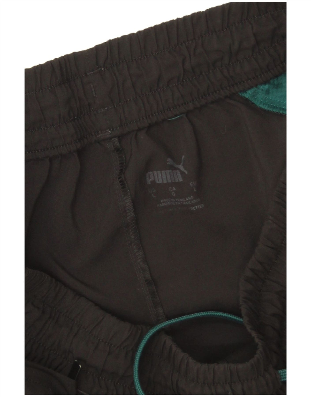 Puma - Pantalones cortos deportivos para hombre (talla grande), color negro, poliéster