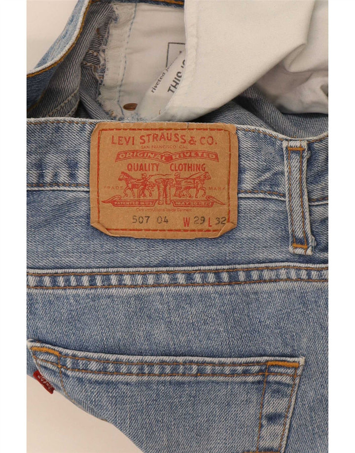 Levi's Hombre 507 Slim Bootcut Jeans W29 L32 Algodón Azul