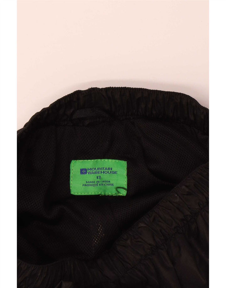 Mountain Warehouse Pantalón impermeable para niño 12-13 años Negro Poliéster