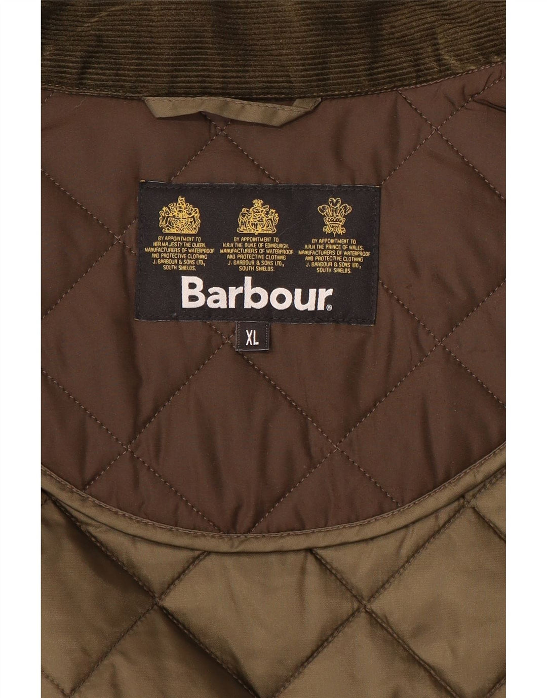 BARBOUR Chaqueta acolchada para hombre UK 42 XL Marrón Poliéster