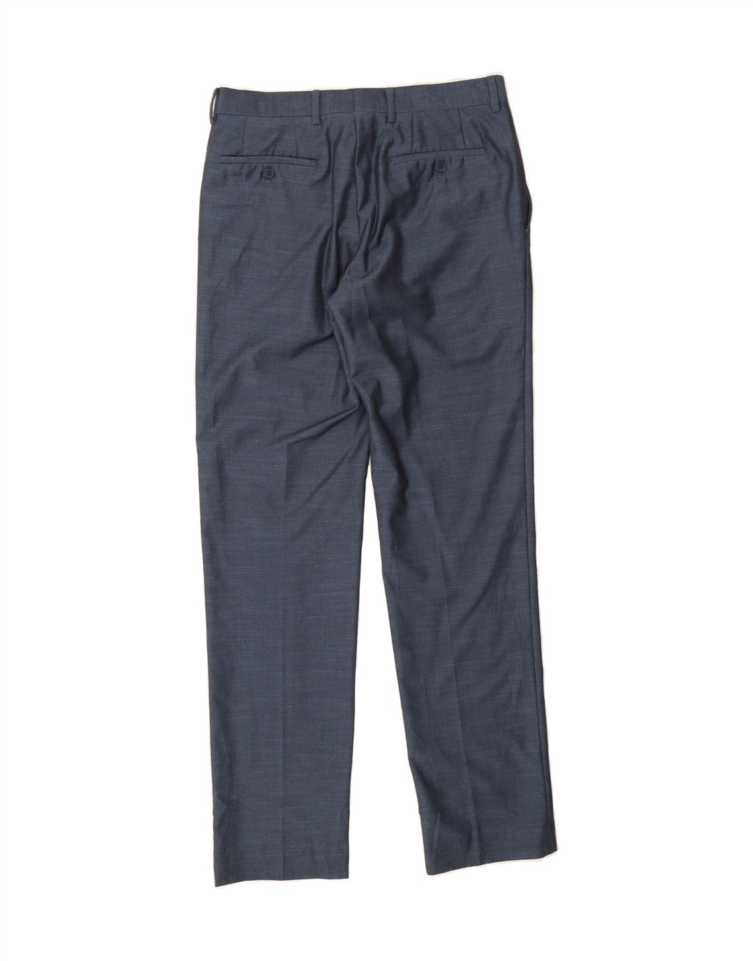 MICHAEL KORS Mens Straight Chino Trousers W30 L32 Navy Blue Polyester Vintage Michael Kors and Second-Hand Michael Kors from Messina Hembry 