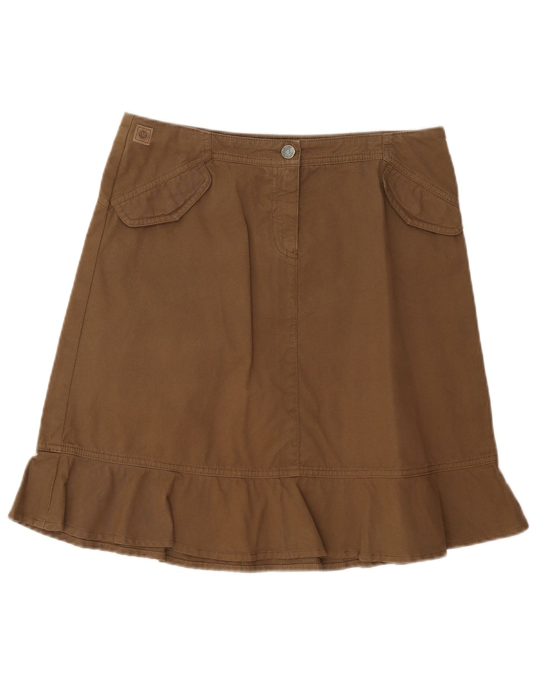 Marlboro Classics Falda midi para mujer IT 44 Mediana W32 Algodón caqui