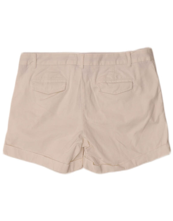 Banana Republic Pantalones cortos chinos para mujer US 10 grande W33 algodón blanco