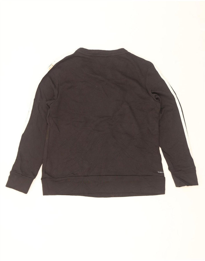 Adidas Mujer Climalite Sudadera Jumper UK 12/14 Mediano Negro Poliéster