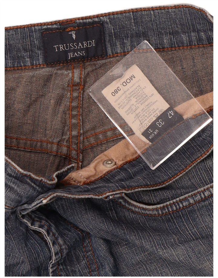 TRUSSARDI Mujer 380 Vaqueros Rectos IT 47 Grande W31 L32 Azul