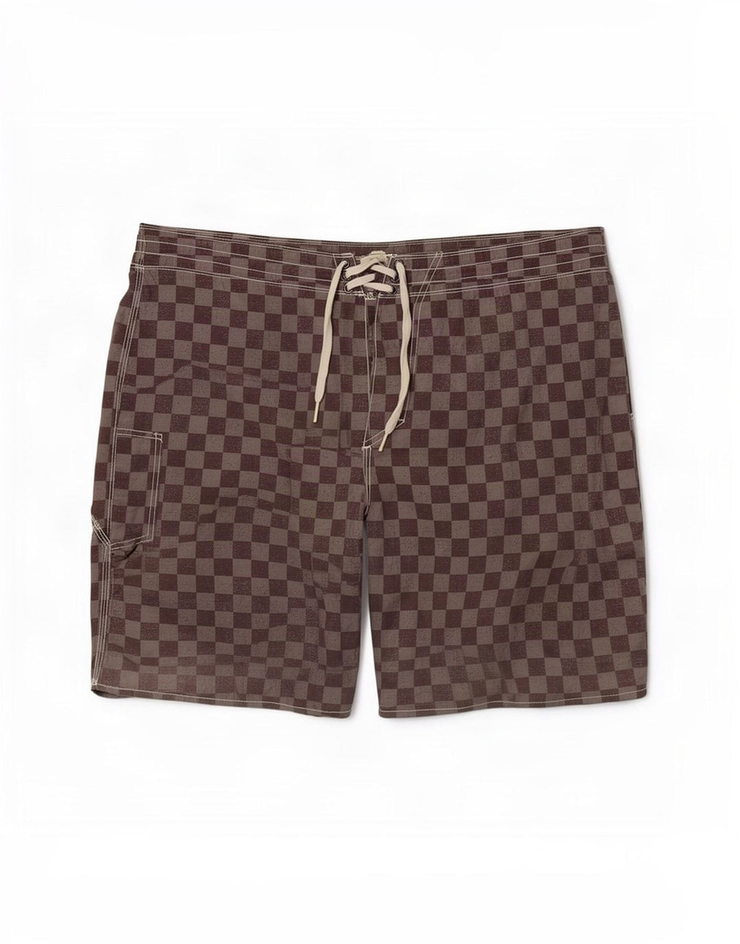 Vans Hombre Bañador Corto Grande Gris Geométrico