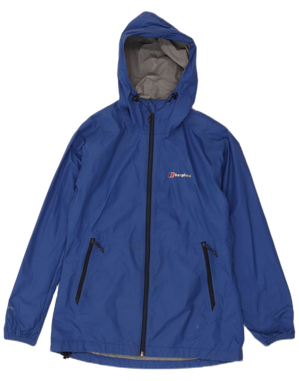 Berghaus Chaqueta impermeable con capucha para mujer UK 8 Small Azul Poliamida