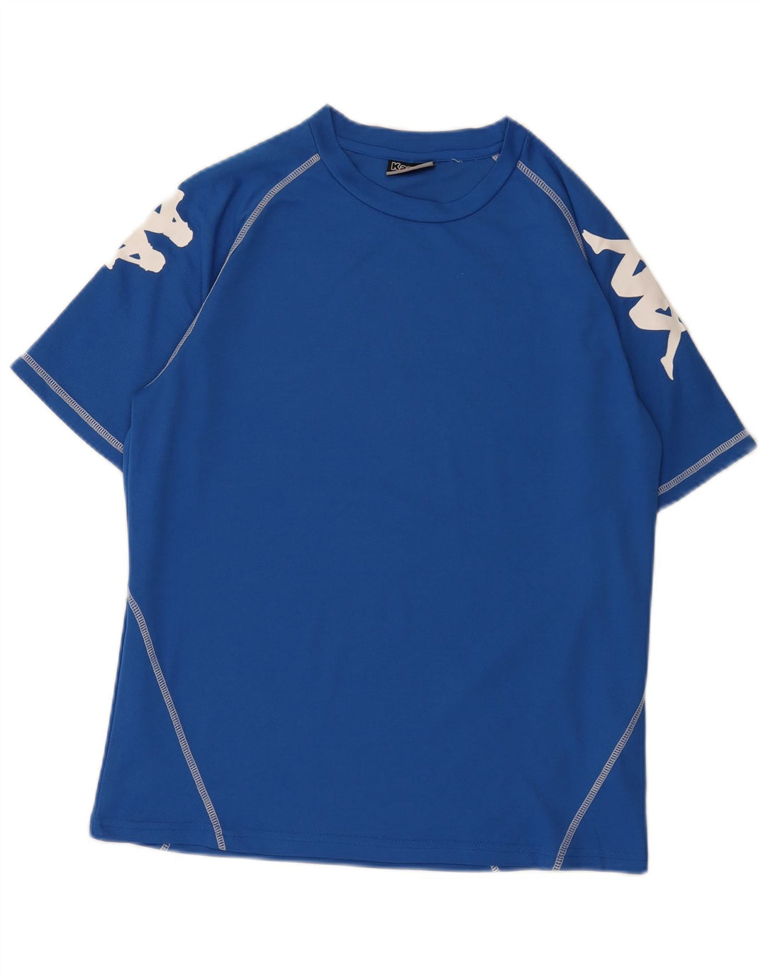 Kappa - Camiseta gráfica para hombre, talla grande, poliéster azul