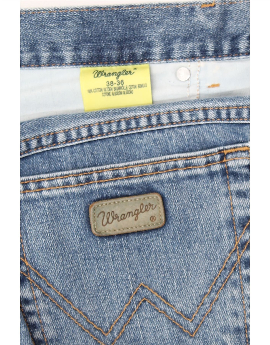 Wrangler Vaqueros rectos para hombre W36 L32 Azul Algodón Clásico
