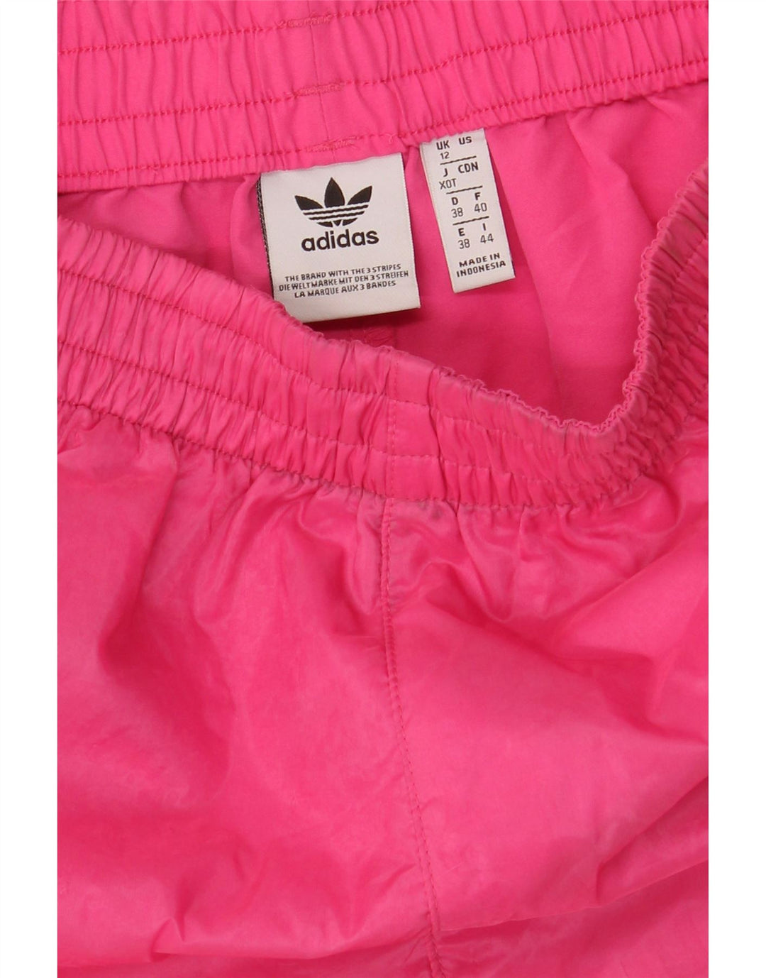 Adidas Pantalones cortos deportivos para mujer UK 12 Poliéster rosa medio