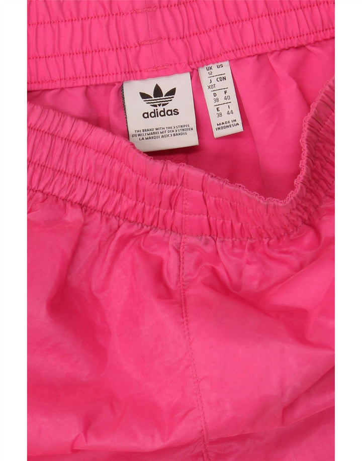 Adidas Pantalones cortos deportivos para mujer UK 12 Poliéster rosa medio
