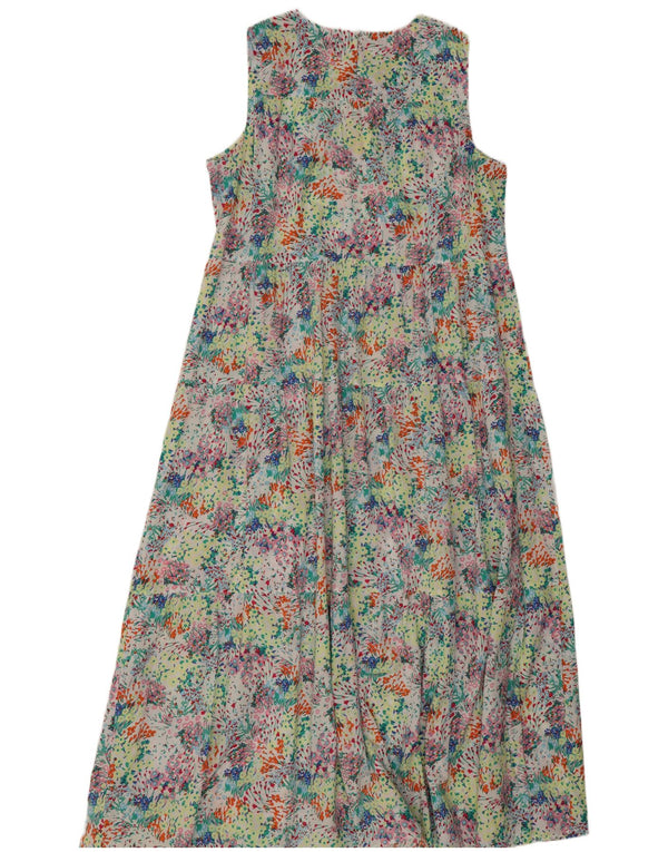 Marks & Spencer Vestido largo para mujer UK 44 Grande Multicolor Floral